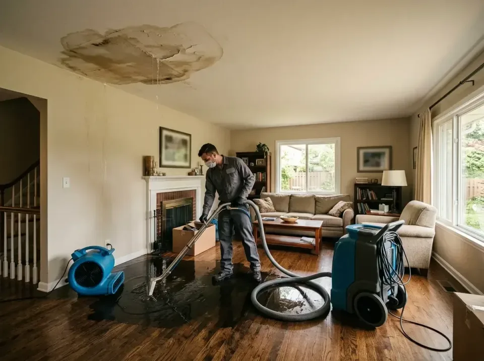 attic-pipe-burst-ceiling-drip-008 — frequently asked questions, Water Damage Restoration & Carpet Care in Herndon, VA